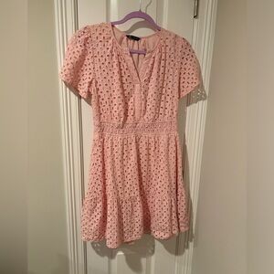 Pink Eyelet Women’s Dress